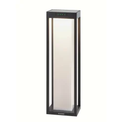 Dekorationsbelysning|Solcellelamper ^ KLEWE LED-solcellelampe RADIA MAXI MOON, antracit, 50 cm, IP65