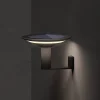 Solcellelamper ^ KLEWE LED-væglampe Keope, antracit, Ø 21 cm aluminium IP65