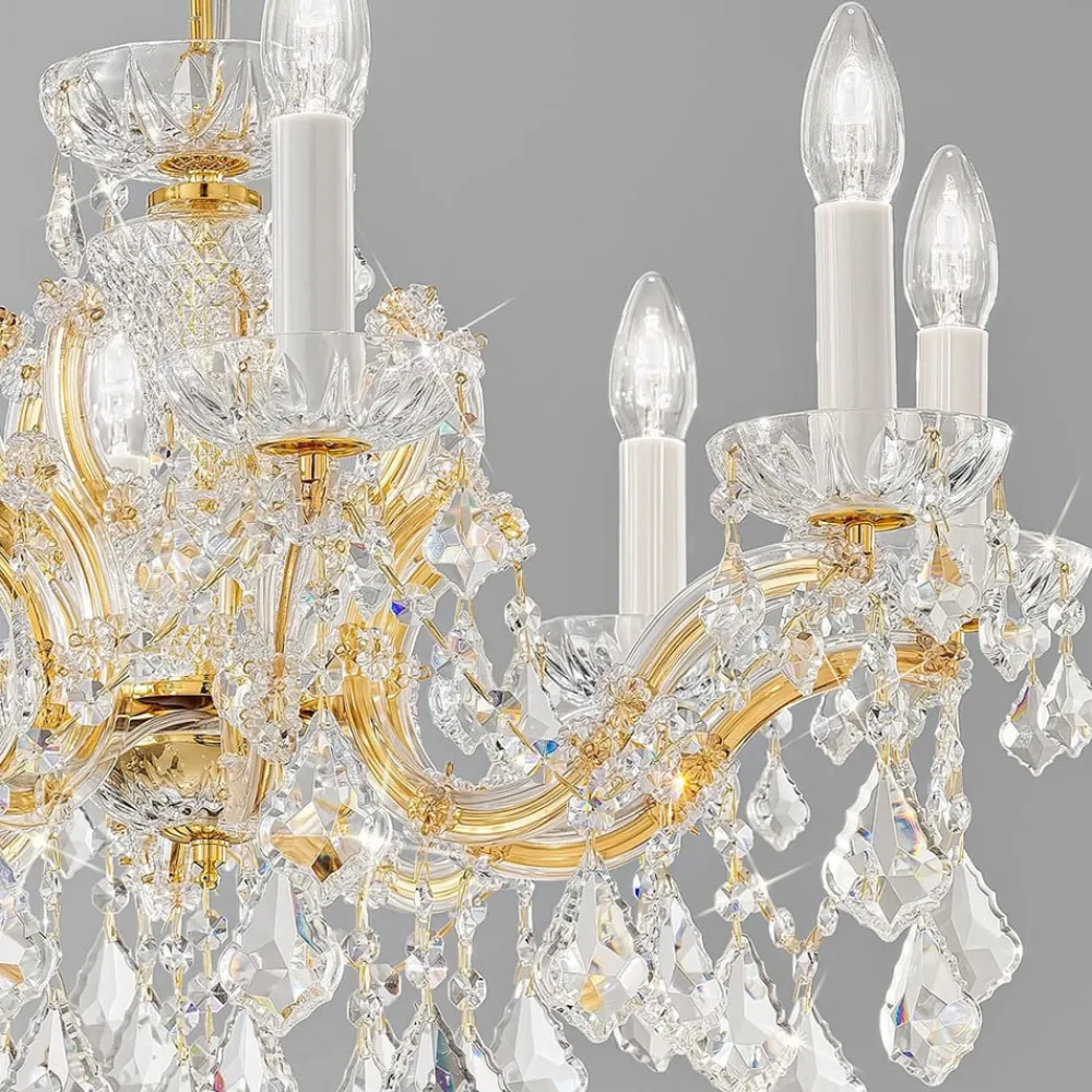 KOLARZ Lysekroner > Maria Louise lysekrone, guld 24 kt, 8 lkld