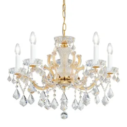 KOLARZ Lysekroner > Maria Louise lysekrone Crystal, 5 lyskilder
