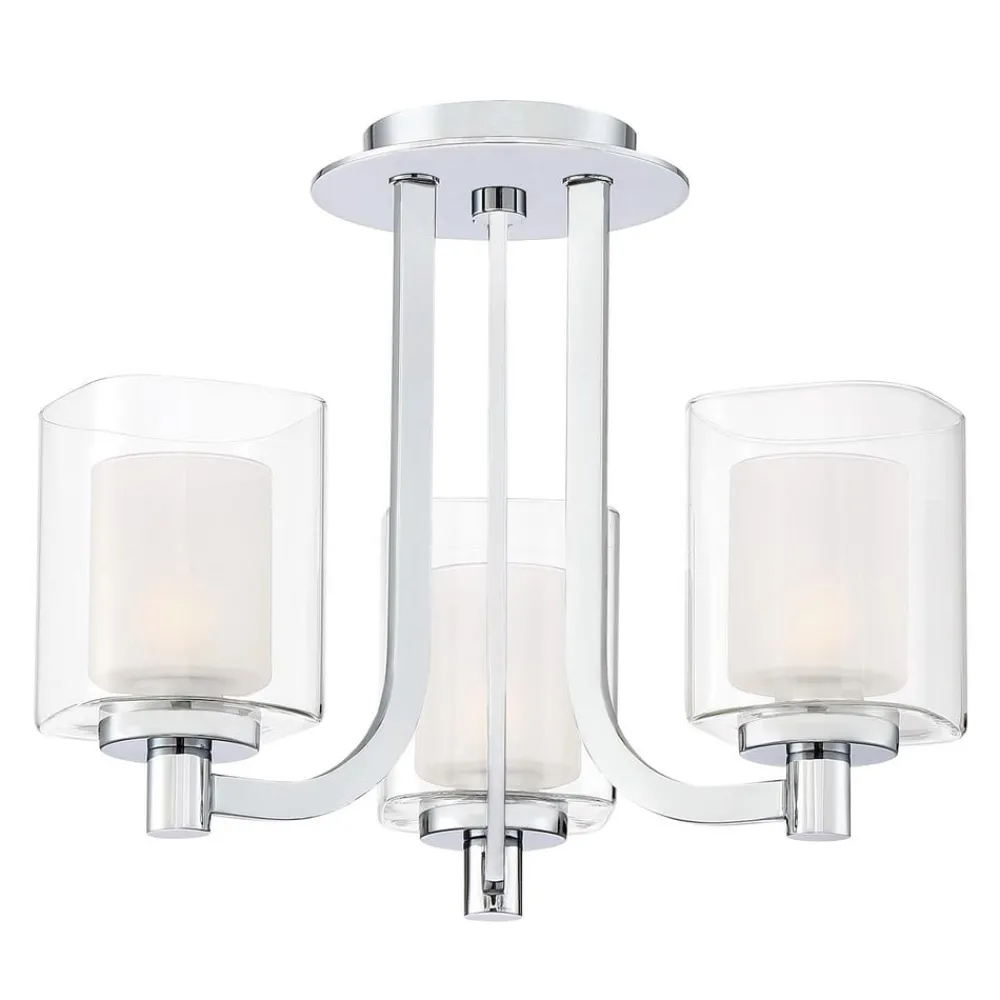 QUOIZEL Loftlamper > Kolt IP44-loftslampe med dobbelte glasskærme