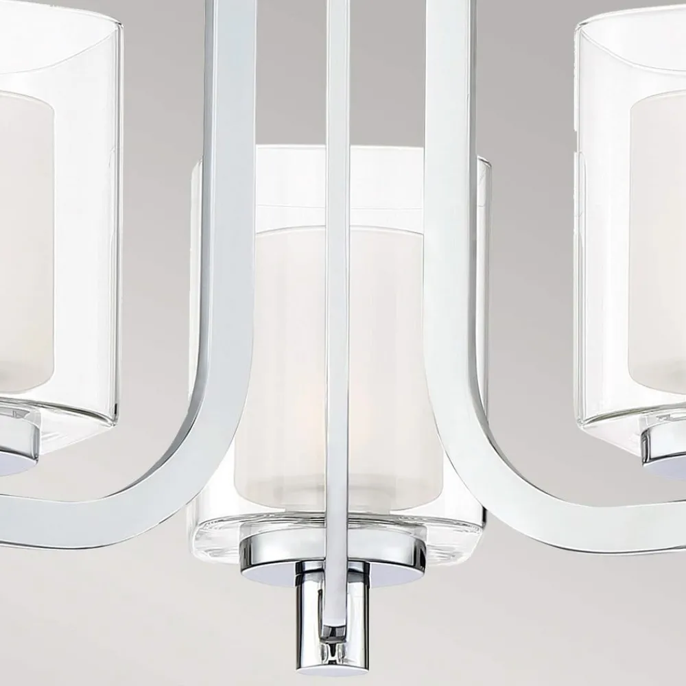 QUOIZEL Loftlamper > Kolt IP44-loftslampe med dobbelte glasskærme