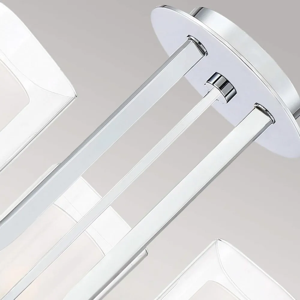 QUOIZEL Loftlamper > Kolt IP44-loftslampe med dobbelte glasskærme