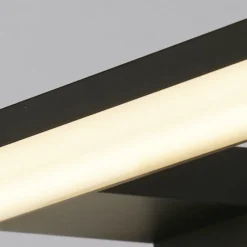 Searchlight Væg- Og Spejllamper > Kos LED-spejllampe, bredde 40 cm, sort aluminium IP44