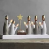 STAR TRADING Julepynt|Vinduesdekoration > Krubba vinduesstage, 5 lyskilder