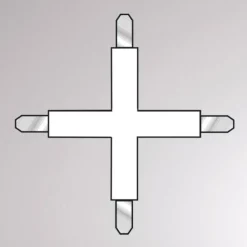 Molto Luce Skinnesystem > Krydsstik til Volare 2-fase skinne sort