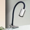 Arbejdsrum/Kontor|Bordlamper ^ ORION Kurt LED-klemmelampe, mat nikkel