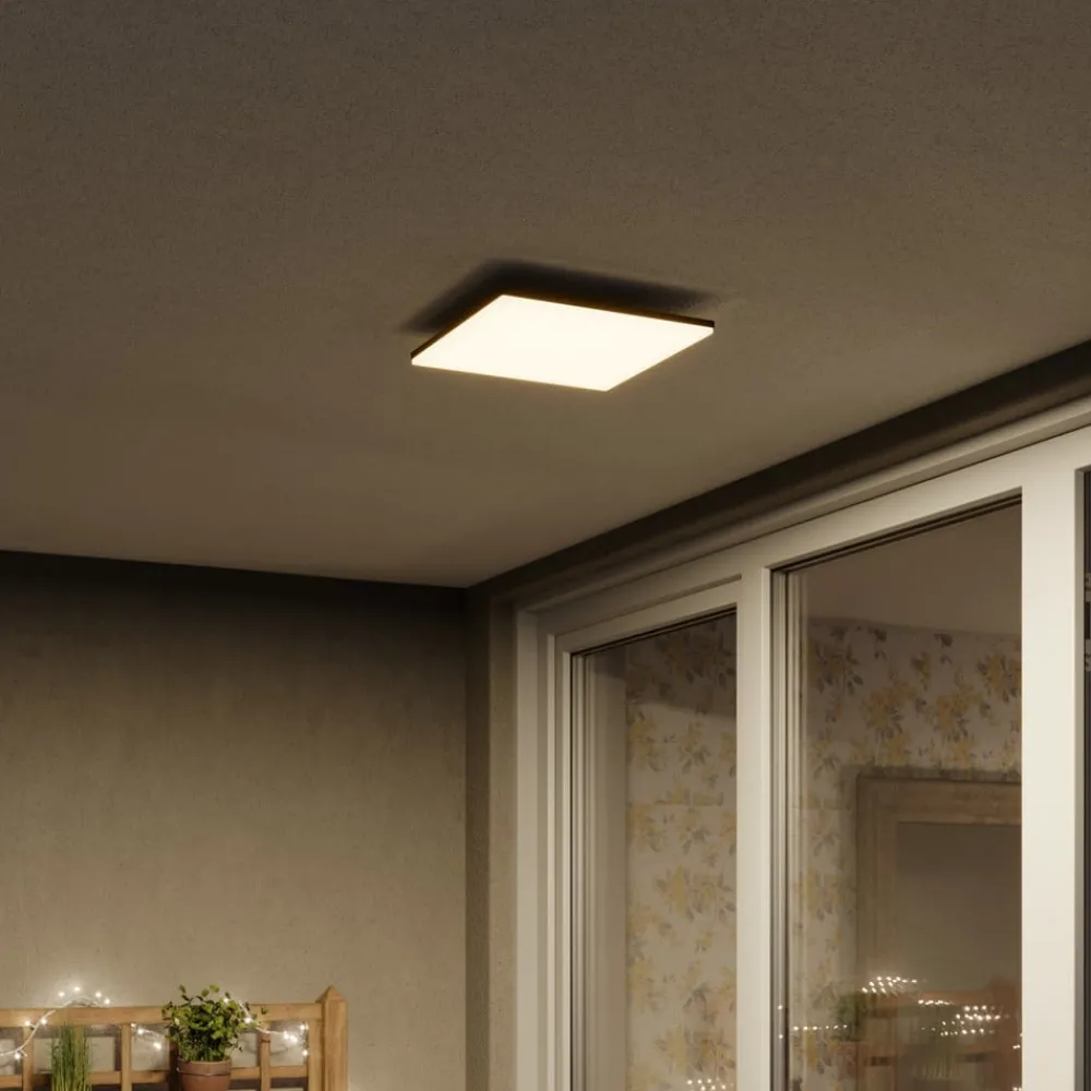 Lucande Terrassebelysning|Udendørs Loftlamper > Kvadratisk LED-loftslampe Henni udendørs