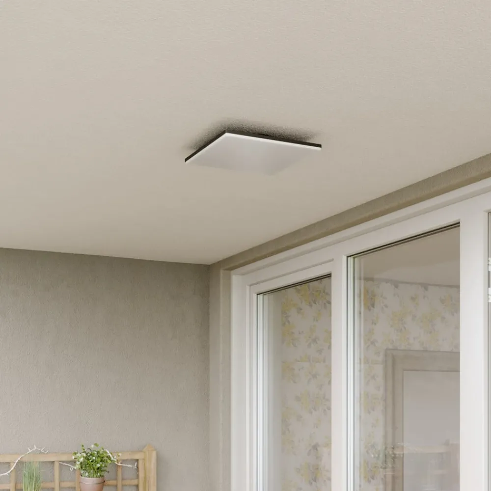 Lucande Terrassebelysning|Udendørs Loftlamper > Kvadratisk LED-loftslampe Henni udendørs