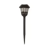 STAR TRADING Solcellelamper > Lace LED-lampe med jordspyd, sort, højde 31 cm, sæt med 4 stk
