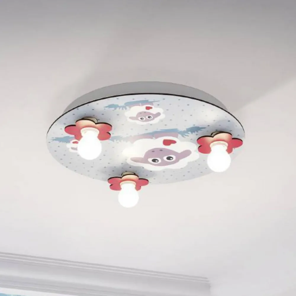 Loftlamper ^ EGLO Lalelu loftlampe, rund, 3 lyskilder