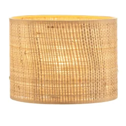 Lampeskærme ^ HELAM Lampeskærm Abba E27 Ø20/højde 15 cm, rattan