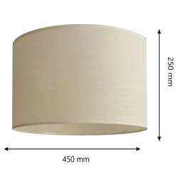 Lampeskærme ^ HELAM Lampeskærm Alba, Ø 45 cm, E27, ecru