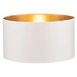 HELAM Lampeskærme > Lampeskærm Alba, Ø 45 cm, E27, hvid/guld