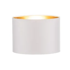HELAM Lampeskærme > Lampeskærm Alba, Ø 20 cm, E27, hvid/guld