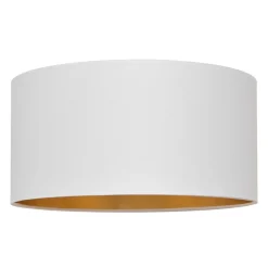 HELAM Lampeskærme > Lampeskærm Alba, Ø 40 cm, E27, hvid/guld