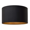 HELAM Lampeskærme > Lampeskærm Alba, Ø 45 cm, E27, sort/guld