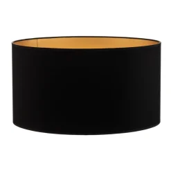 HELAM Lampeskærme > Lampeskærm Alba, Ø 45 cm, E27, sort/guld
