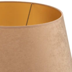 Lampeskærme ^ Duolla Lampeskærm Cone højde 25,5 cm, beige/guld