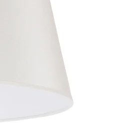 Duolla Lampeskærme > Lampeskærm Cone højde 25,5 cm, chintz ecru/hvid