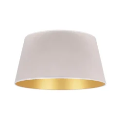 Lampeskærme ^ Duolla Lampeskærm Cone højde 25,5 cm, ecru/guld