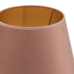 Lampeskærme ^ Duolla Lampeskærm Cone højde 18 cm, lyserød/guld