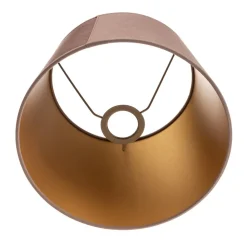Lampeskærme ^ Duolla Lampeskærm Cone højde 18 cm, lyserød/guld