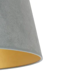 Lampeskærme ^ Duolla Lampeskærm Cone højde 22,5 cm, mintgrøn/guld