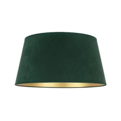 Duolla Lampeskærme > Lampeskærm Cone højde 22,5 cm, mørkegrøn/guld