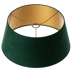 Duolla Lampeskærme > Lampeskærm Cone højde 22,5 cm, mørkegrøn/guld