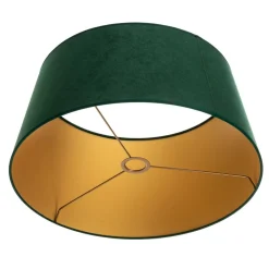Duolla Lampeskærme > Lampeskærm Cone højde 25,5 cm, mørkegrøn/guld