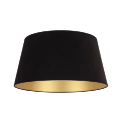 Lampeskærme ^ Duolla Lampeskærm Cone højde 25,5 cm, sort/guld