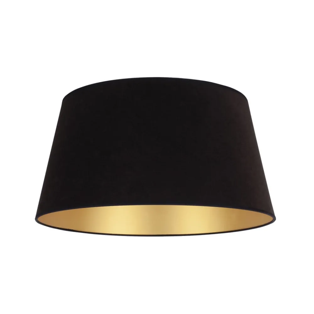 Lampeskærme ^ Duolla Lampeskærm Cone højde 25,5 cm, sort/guld