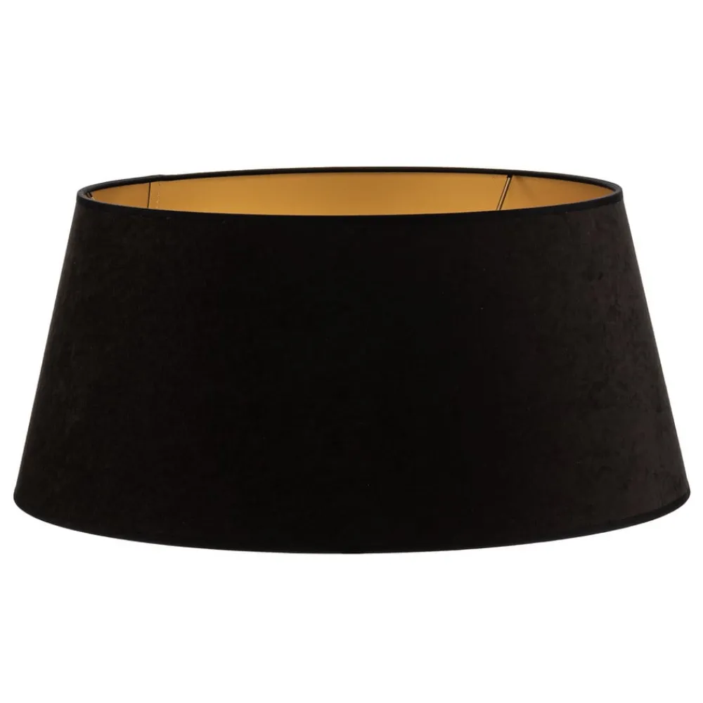 Lampeskærme ^ Duolla Lampeskærm Cone højde 25,5 cm, sort/guld