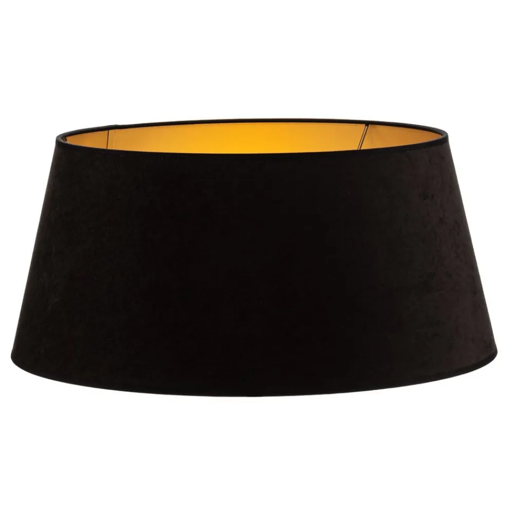 Lampeskærme ^ Duolla Lampeskærm Cone højde 25,5 cm, sort/guld