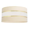 HELAM Lampeskærme > Lampeskærm Helen E27 Ø40/højde 20 cm creme/guld