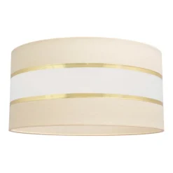 HELAM Lampeskærme > Lampeskærm Helen E27 Ø40/højde 20 cm creme/guld