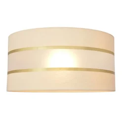 HELAM Lampeskærme > Lampeskærm Helen E27 Ø40/højde 20 cm creme/guld