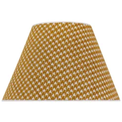 Lampeskærme ^ Duolla Lampeskærm Sofia 25 cm, hanefodsmønster gul