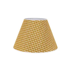 Lampeskærme ^ Duolla Lampeskærm Sofia 25 cm, hanefodsmønster gul