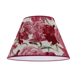 Duolla Lampeskærme > Lampeskærm Sofia Højde 31 cm, blomstermønster rød