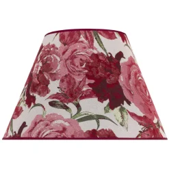 Lampeskærme ^ Duolla Lampeskærm Sofia Højde 25 cm, blomstermønster rød