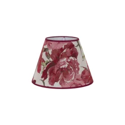 Duolla Lampeskærme > Lampeskærm Sofia Højde 21 cm, blomstermønster rød