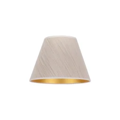 Lampeskærme ^ Duolla Lampeskærm Sofia Højde 21 cm, hvid/guldstrip