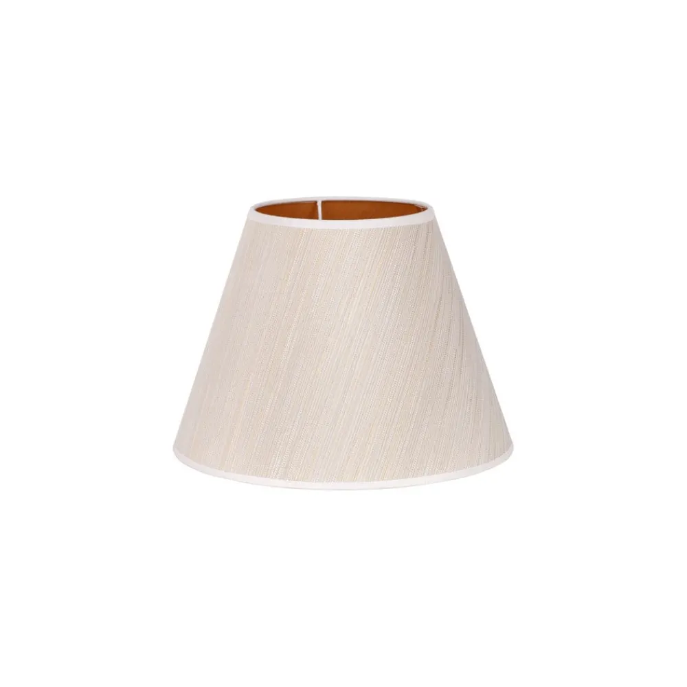 Lampeskærme ^ Duolla Lampeskærm Sofia Højde 21 cm, hvid/guldstrip
