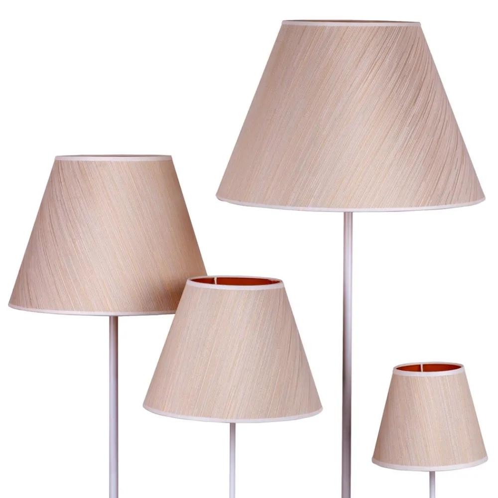 Lampeskærme ^ Duolla Lampeskærm Sofia Højde 21 cm, hvid/guldstrip