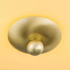 Loftlamper ^ ORION Landhaus loftlampe, messing creme blå, Ø 28 cm