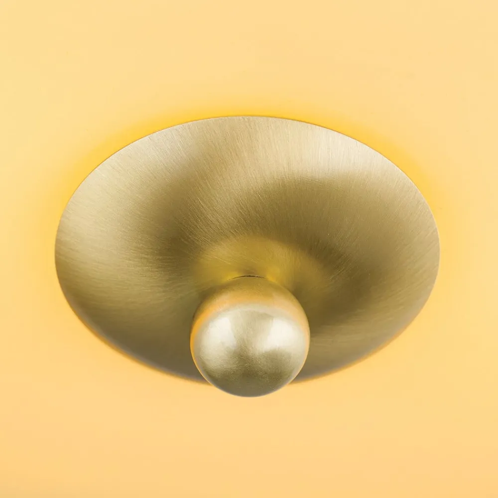 Loftlamper ^ ORION Landhaus loftlampe, messing creme blå, Ø 28 cm