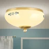 ORION Loftlamper > Landhaus loftlampe, messing creme blå, Ø 21 cm
