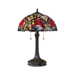 QUOIZEL Bordlamper > Larissa bordlampe i Tiffany-stil